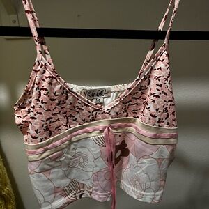 Verge Girl Pink Floral summer Top